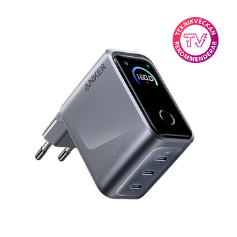 Anker Prime Charger (160W, 3 Ports, Smart Display)