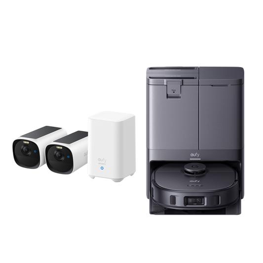 eufyCam E40 2-Cam Kit + HomeBase S280 + eufy X10 Pro Omni (Black)