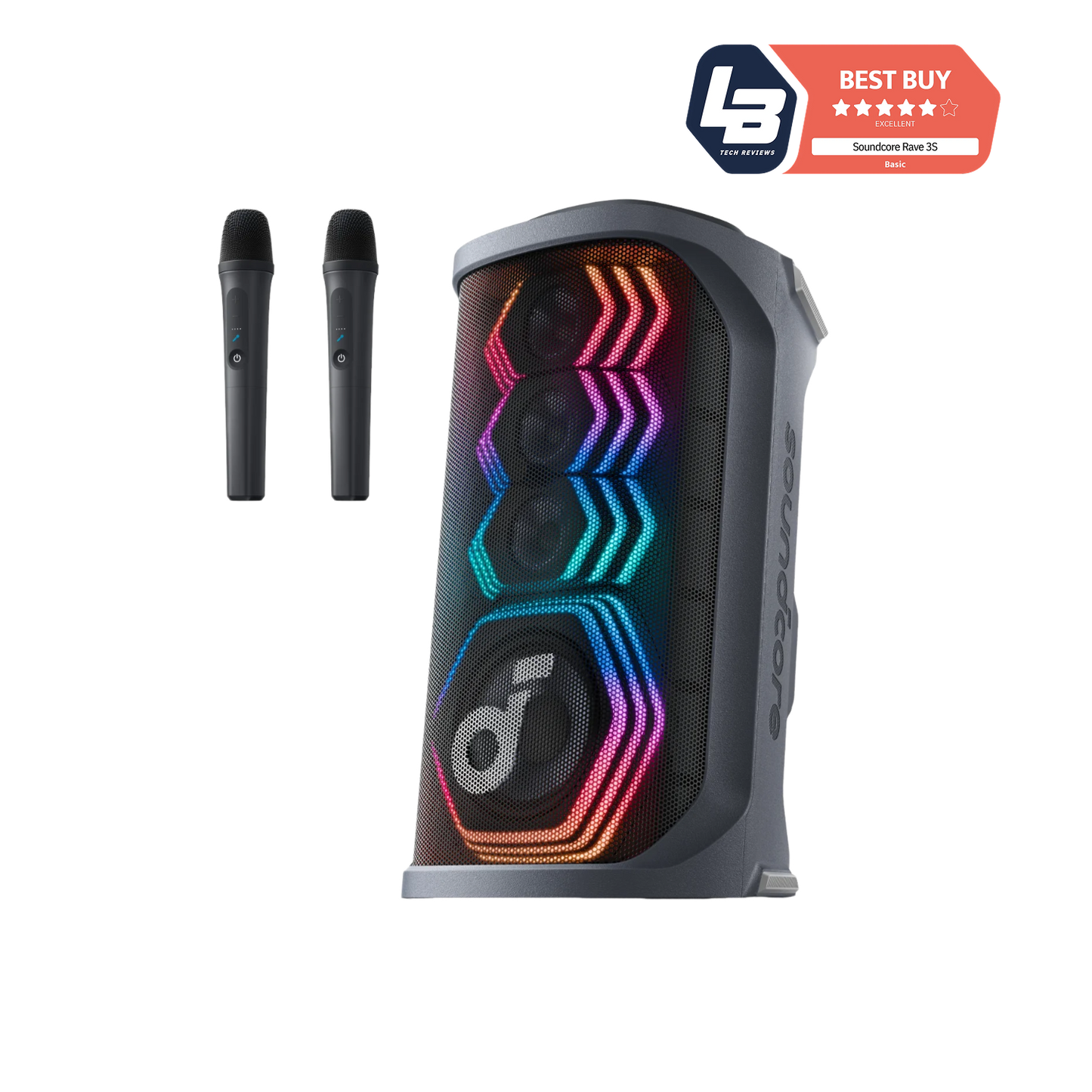 soundcore Rave 3S | AI Karaoke Party Speaker with 200W Sound