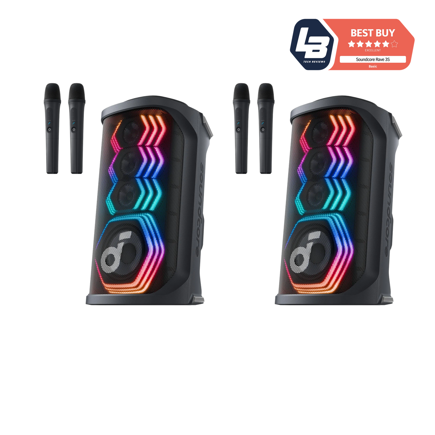 soundcore Rave 3S | AI Karaoke Party Speaker with 200W Sound