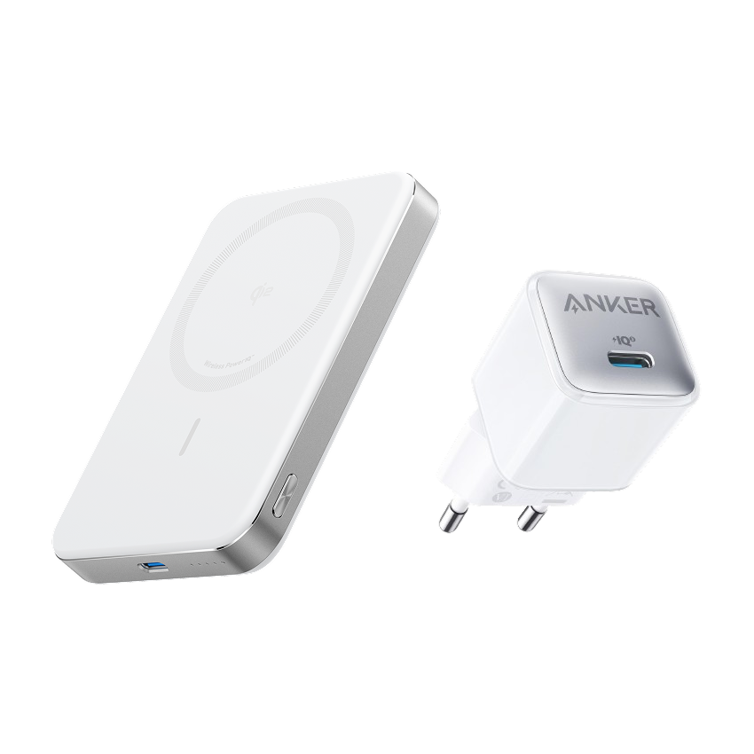 Anker MagGo Power Bank (10K, Slim) + Anker <b>511</b> Charger (Nano Pro)
