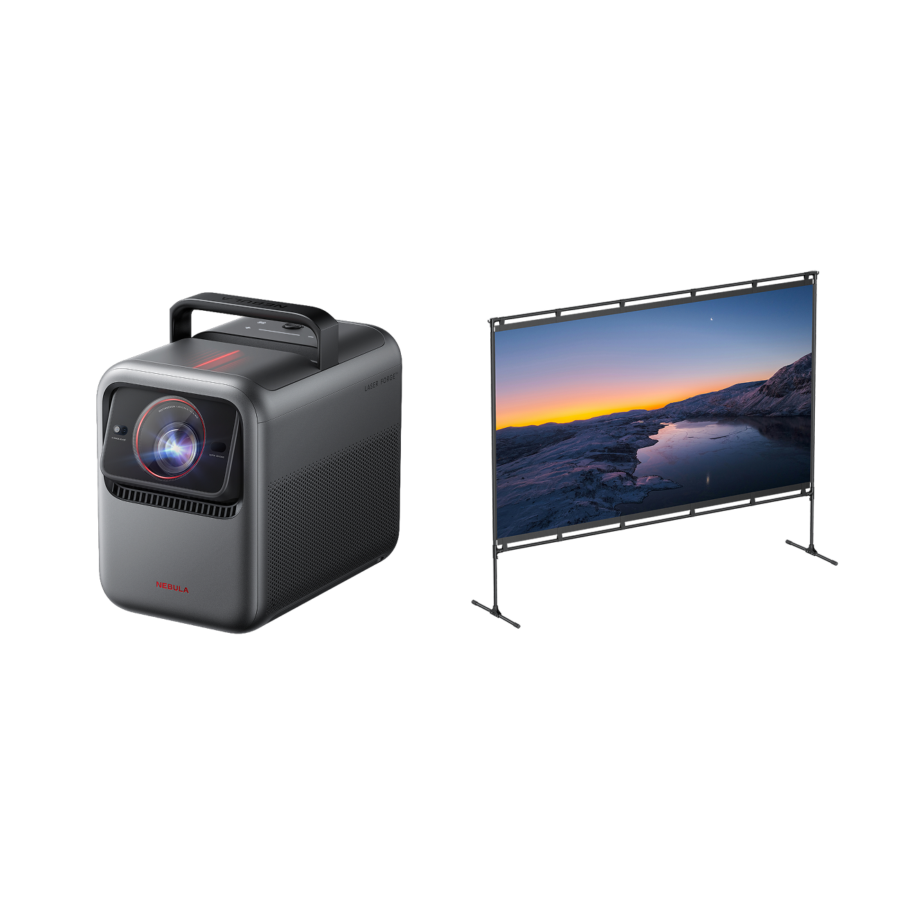 NEBULA X1 + NEBULA 100-Inch Home Projector Screen
