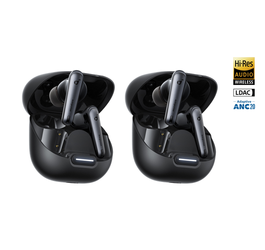 soundcore Liberty 4 NC (Black, 2-pack) | True-Wireless Noise Cancelling Earbuds