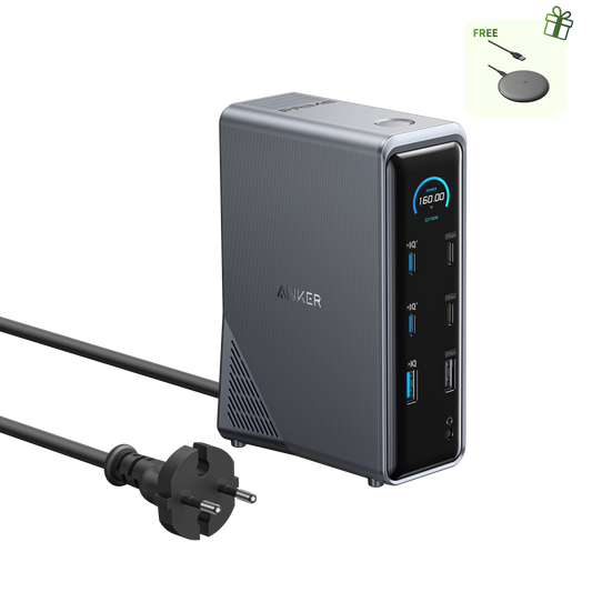 Anker Prime Charging Docking Station (14-in-1, Dual Display, 160W)