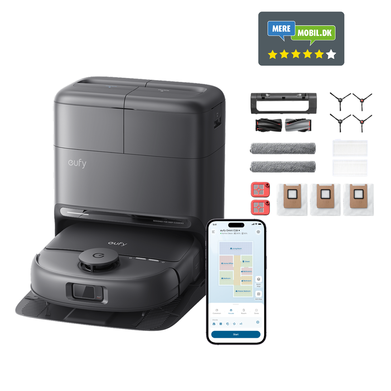 eufy Robot Vacuum Omni C28 + Accessories Package