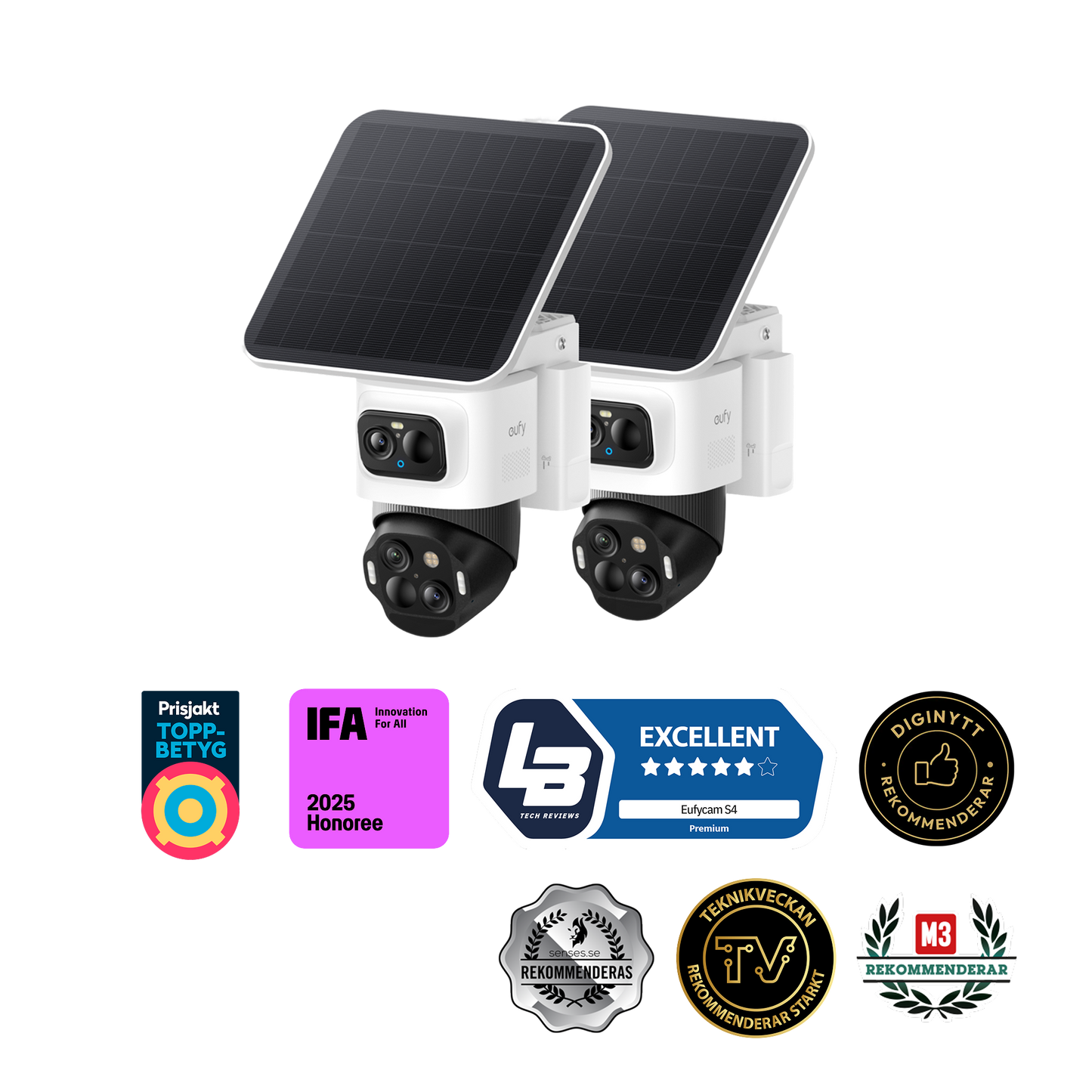 eufyCam S4 4K Bullet 2K PTZ (2-Pack)