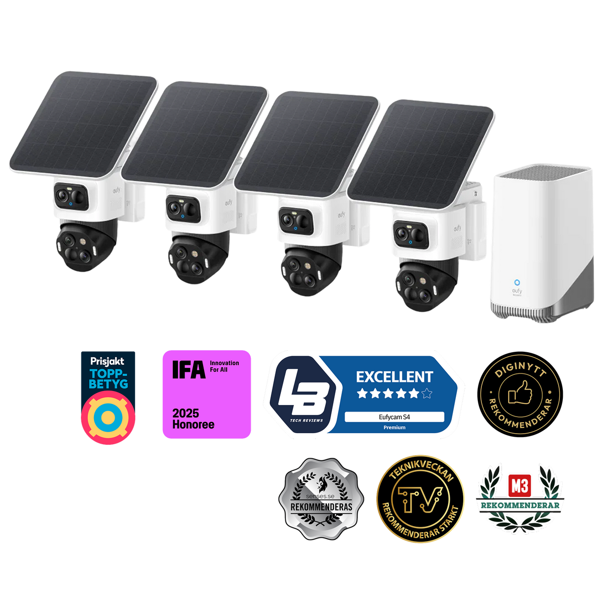eufyCam S4 4-Cam + eufy HomeBase S380