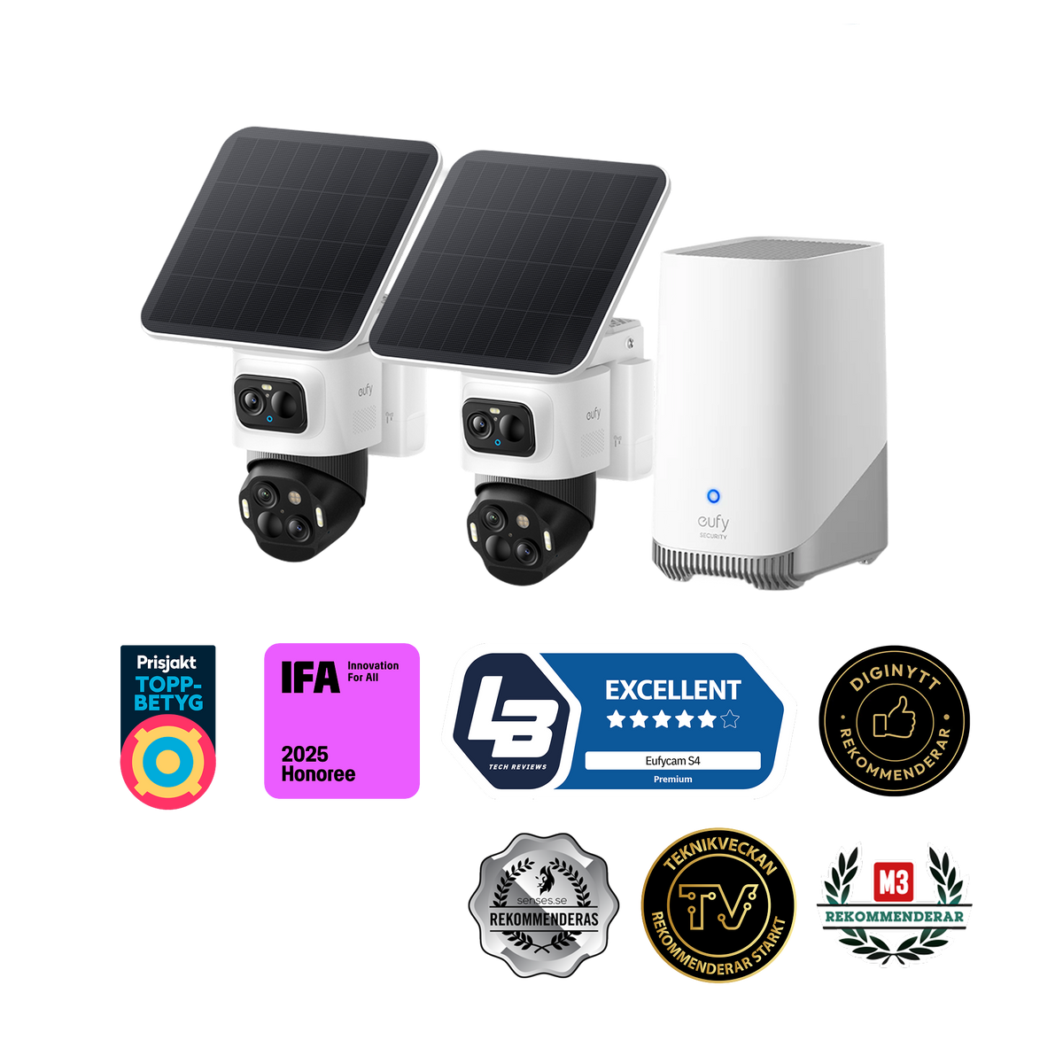 eufyCam S4 2pack + eufy HomeBase S380