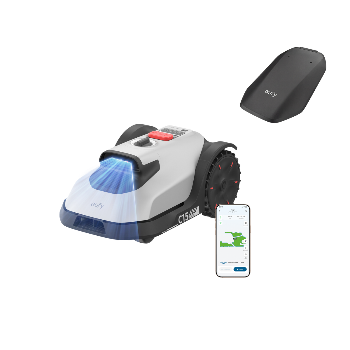 eufy Robot Lawn Mower C15 + Sunshade Canopy