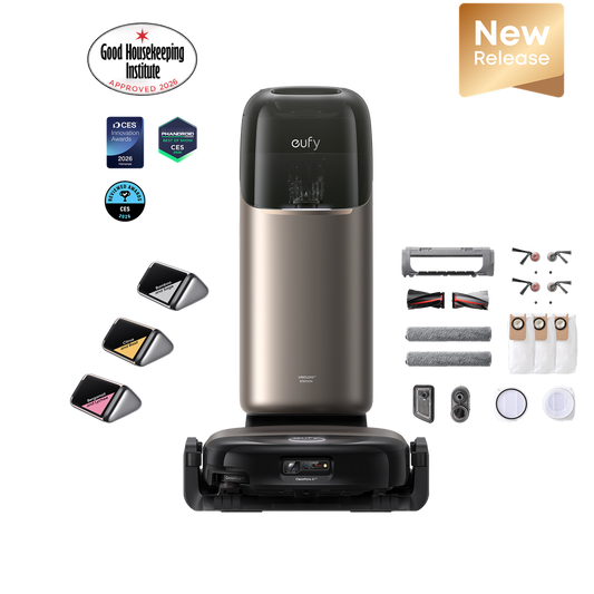eufy Robot Vacuum Ommi S2 + Replacement Accessory Kit and Fragrance
