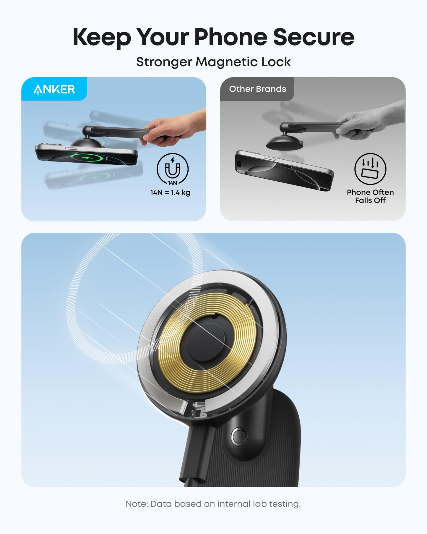 Anker Nano Car Mount (Magnetic, Detachable Pad)