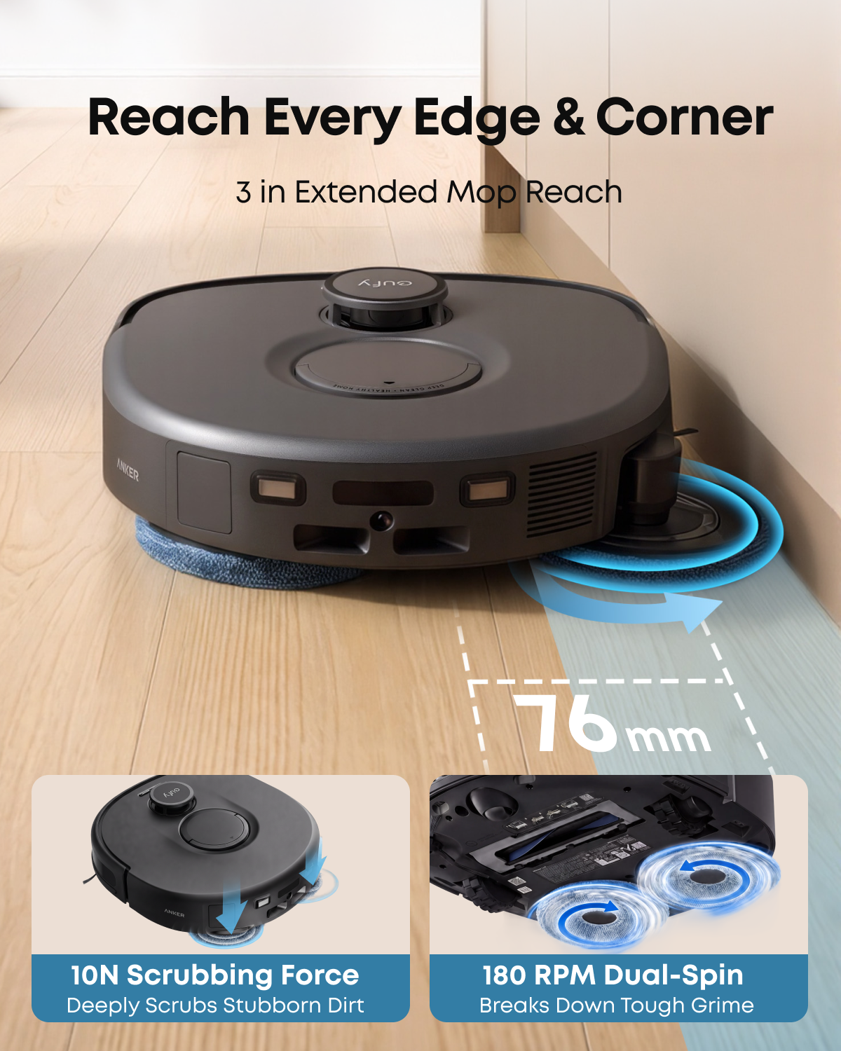 ANKER eufy C30 Edge Robot Vacuum and Mop（Presale）