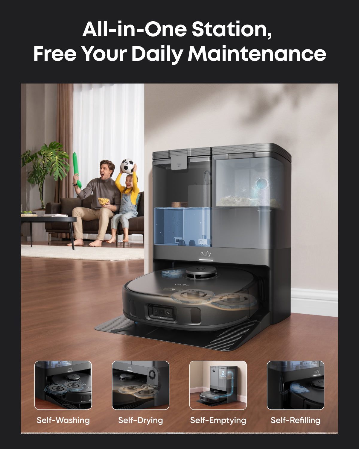 eufy X10 Pro Omni + eufyCam S3 Pro 2-Cam Set + 1 TB Hard Drive