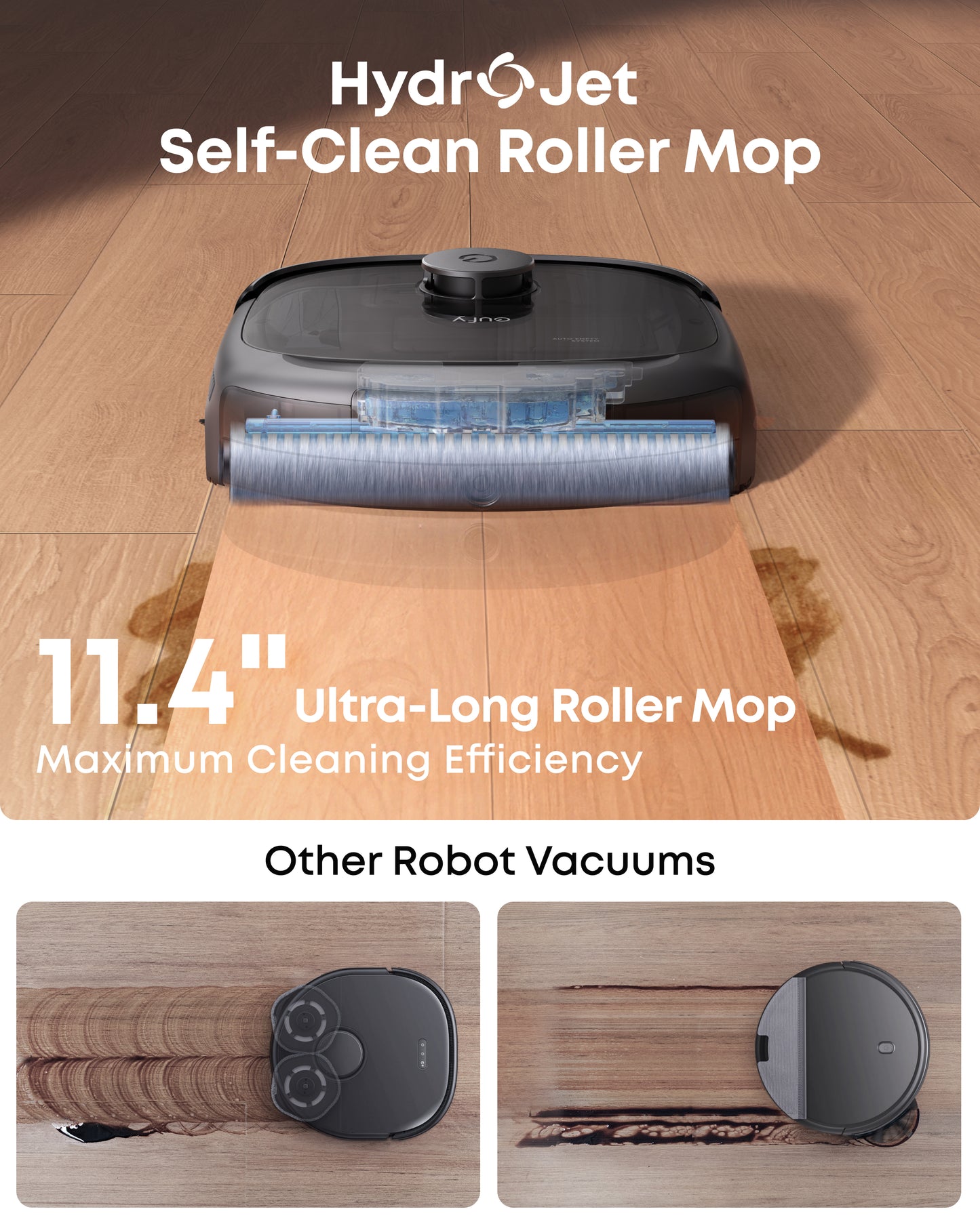eufy robot for seamless edge and corner cleaning with intelligent arm