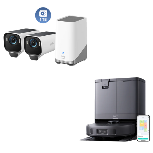 eufy X10 Pro Omni + eufyCam S3 Pro 2-Cam Set + 1 TB Hard Drive