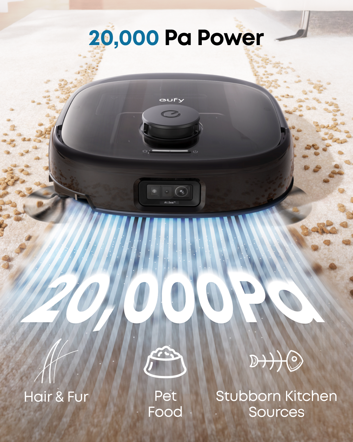 eufy Robot Vacuum Omni E28 + eufy Indoor Cam S350