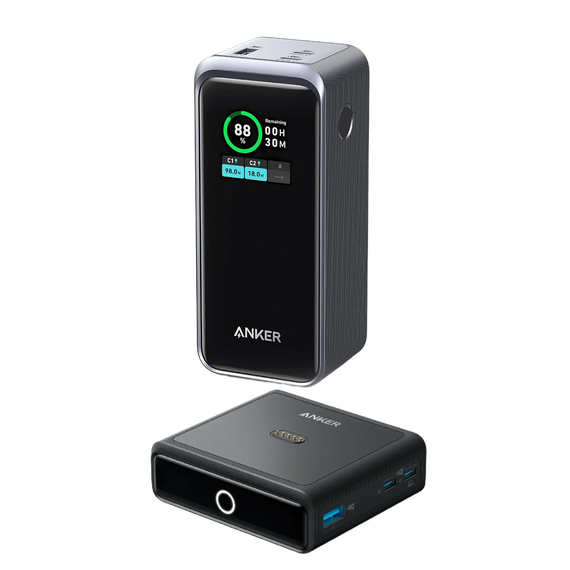 Anker Prime 20,000mAh Power Bank (200W) + Anker 100W Charging Base for Anker Prime Power Bank