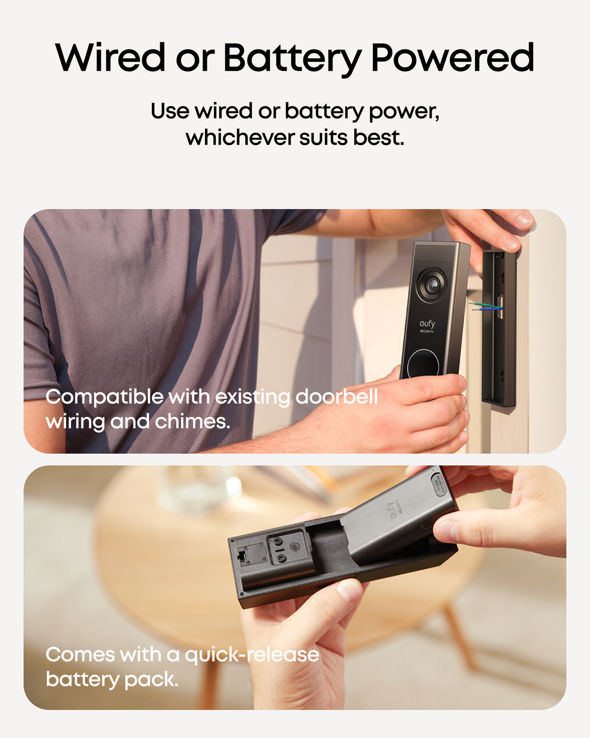 Video Doorbell E340 (Battery Powered) with Chime