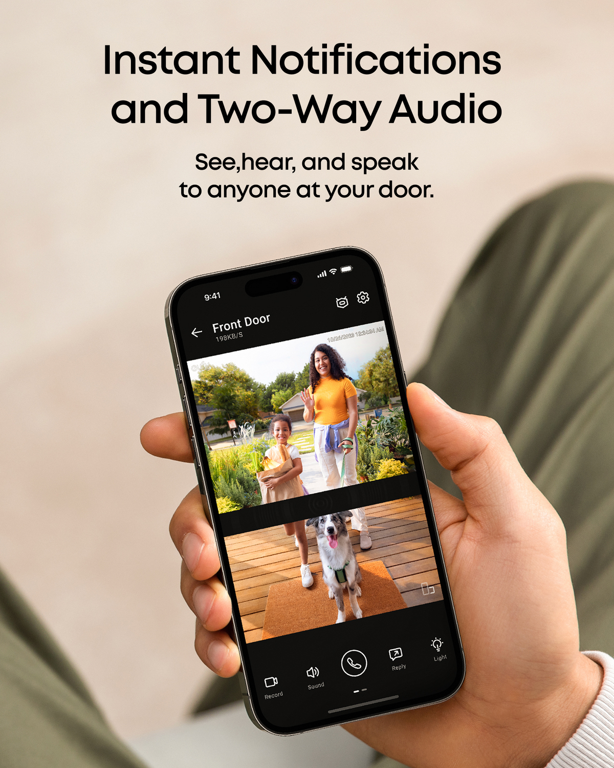 Video Doorbell E340 (Battery Powered) with Chime