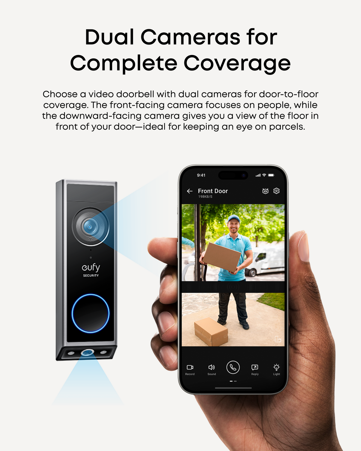 Video Doorbell E340 (Battery Powered) with Chime